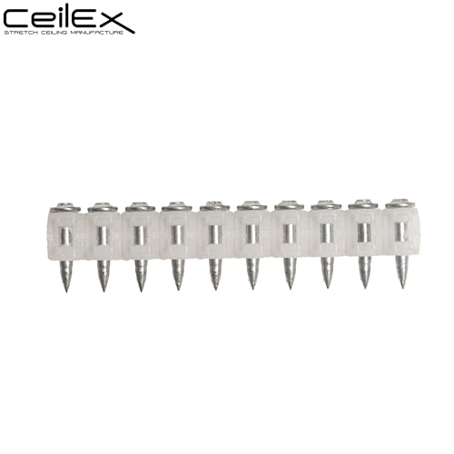 1000x Collated Concrete Nails 3/4 Inch (19mm) for Hilti GX 3 (GX3), GX 100, GX 120 Nailer, GX MX Collated Strip, Full Round Head Hardened Steel Pins for Metal Track, Drywall & Concrete 3/4'' (19mm) 1000
