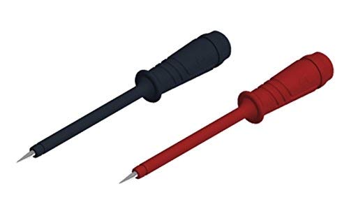 VELLEMAN - HMSET2 Hirschmann safety test lead set PMS 4 with test tips measuring leads lamellar plug 4mm, black / red 142921