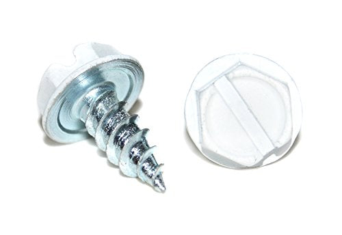 Midwest White Self Piercing Screws, #7 x 1/2" Screws, 1000 Piece No.7 x 1/2"