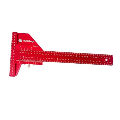 T Ruler Scribing Ruler Woodworking Pen Stainless Steel Speed Marker Scribing Tool Precise Angle Measuring Tool for Woodworking DIY Projects