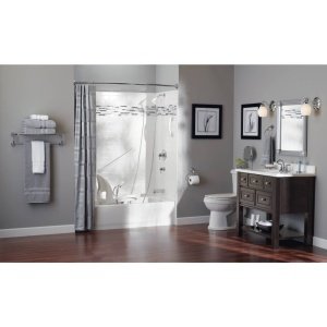 Moen Glacier White Bathroom Safety 18-Inch Shower Grab Bar with Concealed Screws for Handicapped or Elderly, R8718W 18 Inch (Pack of 1)
