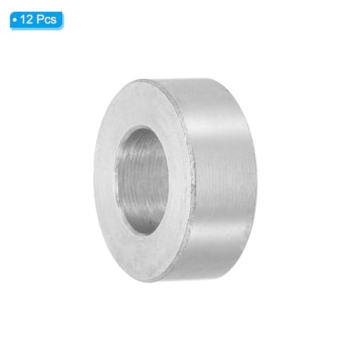 PATIKIL M8 Aluminum Spacers 12pcs Metal Spacers 5/16" ID 5/8" ID 1/4" L 5/16" ID x 5/8" ID x 1/4" L