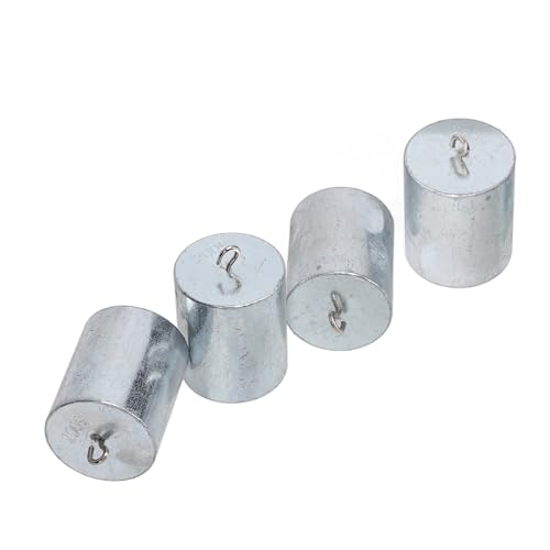 Weight With Hook 200G Calibration Weight Set, Steel Weight for Digital Scale, 4 Hook Weights with Storage Box, for Experiments and Balance Tests, Chrome Plated