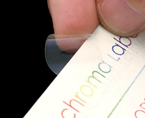 ChromaLabel 0.75 Inch Round Clear Transparent Dot Stickers, 5000 Labels per Roll, Non Perforated