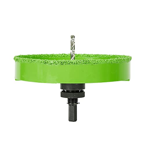 6-3/8 Hole Saw 4-3/8 Hole Saws for 4" 6" Recessed Lights, Carbide Grit Holes Saw Cutting Plaster Drywall Ceiling Sheetrock 4-3/8"&6-3/8"