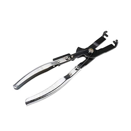 Piston Ring Compressor Set, 1pc Ratchet pliers and 6 pcs Piston Ring Bands (2-7/8 inches to 4-3/8 inches)