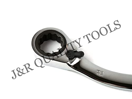 VCT 5pc Metric Ratcheting Double End Half Moon Reversible Wrench Set 10mm - 22mm