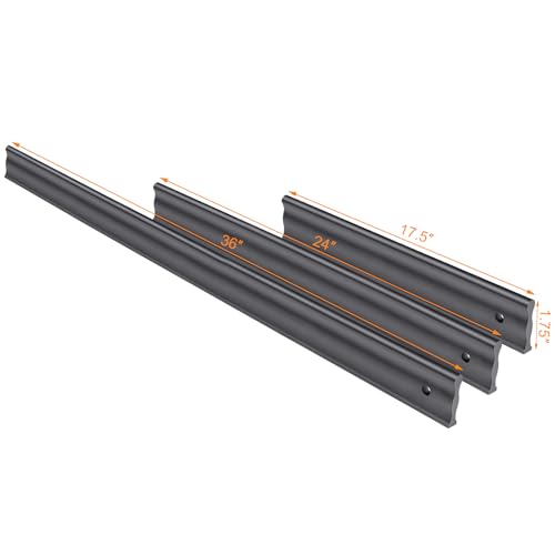 Anodized Aluminum Straight Edge Tool,36 Inch Metal Ruler for Checking Straightness on Surface Tops & Machinery, Precision Measuring Instrument for Marking, Scribing and Woodworking 36in