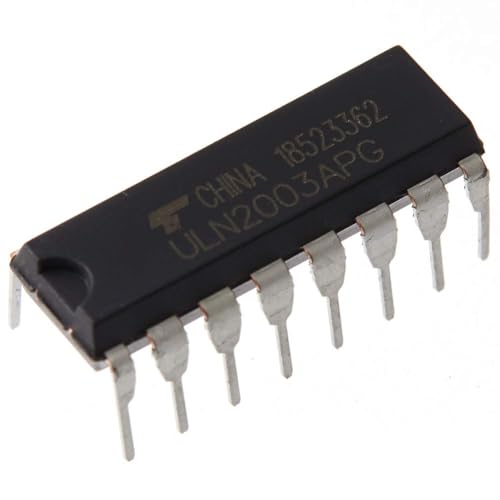 PENGLIN 20pcs ULN2003APG ULN2003AN NPN Transistors 7 Circuit Darlington Driver 500mA 50V HFE 1000 16 Pin | Darlington driver with 7 circuits, 500 mA, 50 V, HFE: 1000, 16-pin