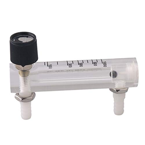 2 Pieces LZM-6 Flow Meter 100-1000ml/min for Oxygen Gas Air Flow Control Detect