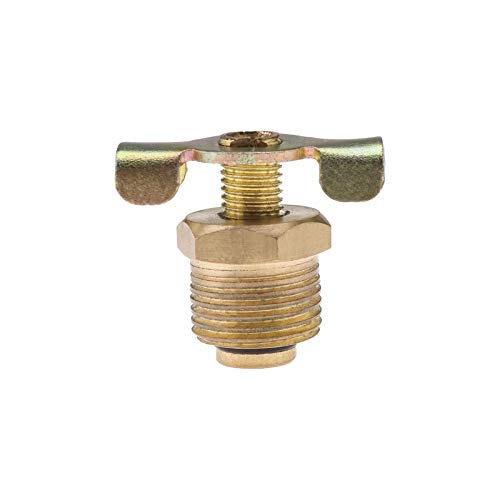 2Pcs Drain Cock for Hotdog Air Compressor Exhaust Bleed Rotating Control BSP Thread -Brass(3/8 Bsp)
