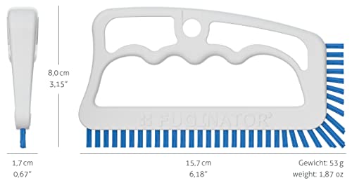 Fugenial"Fuginator Tile Joint Cleaning Brush for Use in The Bathroom Kitchen and The Rest of The Household (White/Blue) Blue,white