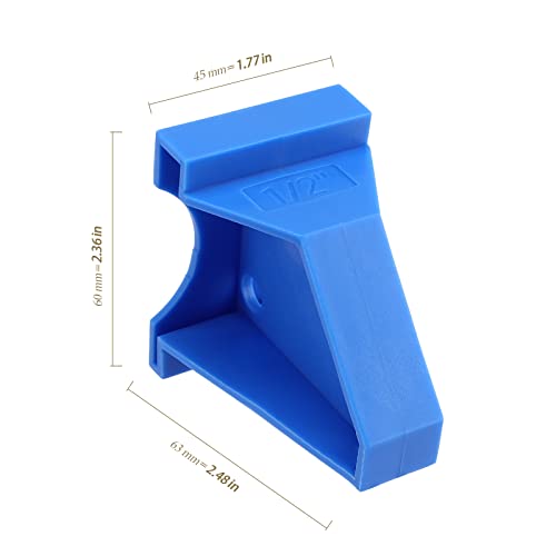 40 Pack 1/4 and 1/2 Inch Flooring Spacers, Flooring Installation Expansion Trim Spacers Triangle Laminate Wood Flooring Tools for Laminate, Vinyl Plank, Tiles, Hardwood, Floating Flooring, Blue