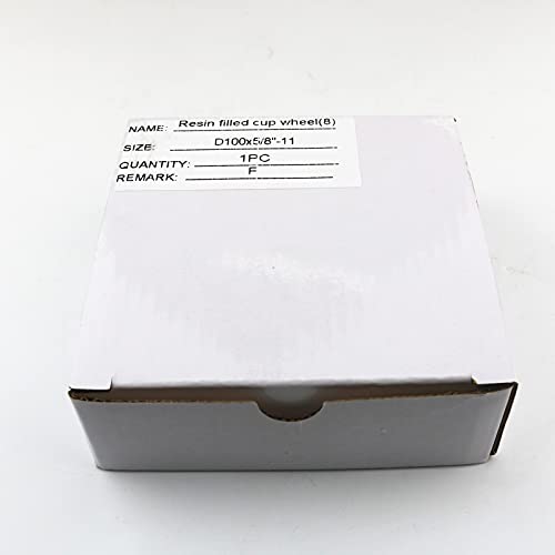 4 Inch Diamond Resin Filled Cup Wheel Grinding Wheel for Granite,Concrete and Tile with 5/8"-11 Thread(Fine) Fine