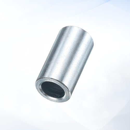 uxcell 25 Pcs Galvanized Steel Spacer 1/2" Bore x 3/4" OD x 1-1/2" Length, Unthreaded Standoff Bushing Plain Finish, Round Metal Spacer Fits M12 Screws Bolts 1/2"ID x 3/4"OD x 1-1/2"Length
