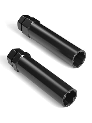 AUTOPTIM M12x1.5 Extended Lug Nuts & 6/7 Spline Lug Nut Socket Key
