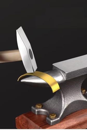 1.7Lbs Mini Horn Anvil,Forged Iron Anvil with Wenge Wood Base,Small Anvil