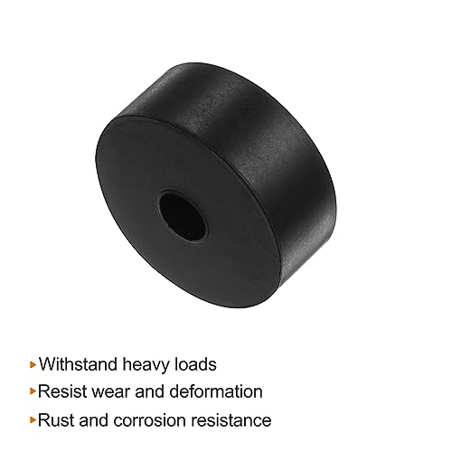 HARFINGTON 16pcs Rubber Spacer ID 12mm x OD 50mm x Length 20mm Black
