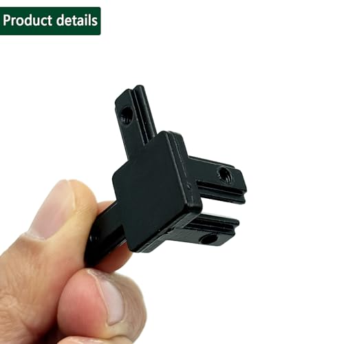 200pcs M5 T-Nuts Screws Kit; 12Sets 2020 Aluminum Extrusion Hardware Accessories with Screws&Wrench, 12Pcs Black 3-Way Bracket with 50Pcs Set Screws for 2020 V T Slot Rail Aluminum Extrusion Profile