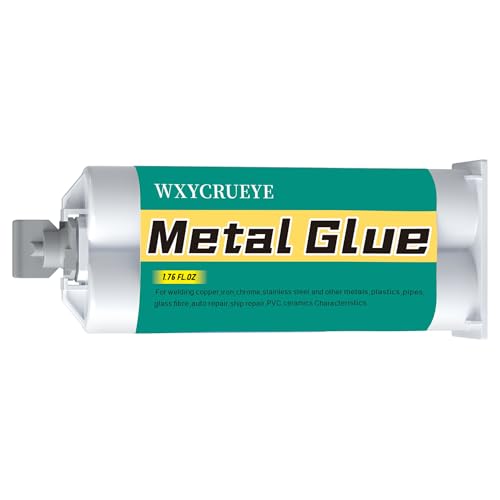 Metal Glue, Heavy Duty Waterproof epoxy Adhesive for Metal Repair, Welding high Strength Oily Glue with Heat and Corrosion Resistance, Ideal Adhesive for Metals, Plastic, Ceramics, PVC and Fiberglass 1 pack