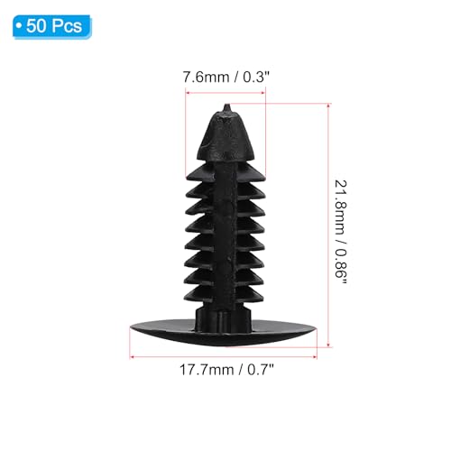 PATIKIL 7.5-8mm Honeycomb Pins, 50 Pcs Honeycomb Laser Bed Hold Down Pins Laser Engraver Accessories for Engraving Machine Supplies, Black