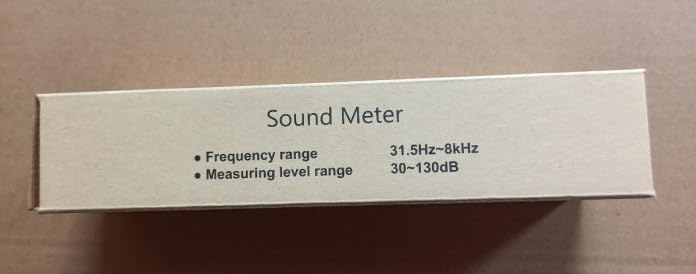 Cadrim Digital Sound Level Meter, Portable Sound Level Meter 30dB to 130dB Decibel Meter with LCD Display Can Be Used for Factories and Streets