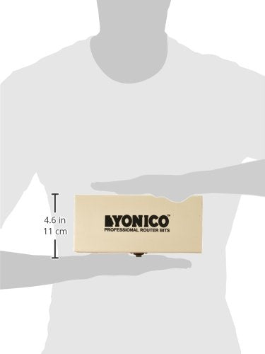 YONICO Raised Panel Cabinet Door Rail and Stile Router Bits Set 3 Bit Ogee 1/2-Inch Shank 12335 Ogee - 1/2" Shank
