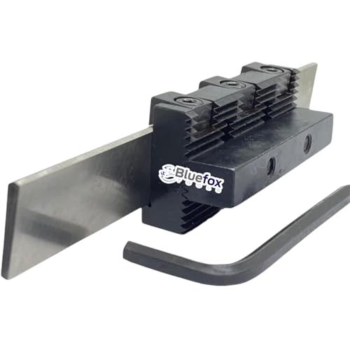 Lathe Adjustable Type Parting Cut Off Tool Holder 10mm Shank with 3/4" HSS Blade | Metal Lathe Machine | T Type Cut Off Quality | Steel Tool - Hardened and Precisely Ground Blade- 1/8"x3/4"x6" & Shank - 10mm(adjustable)