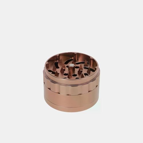 Medusafilters 4-Piece Premium Spike Grinder Set, Diameter 62 mm, Crusher Made of Anodised Aluminium, Shatterproof Mill for Herbs, Spices and Pollen (Rose Edition) Rosé Edition