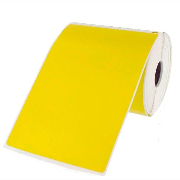 Dymo LV-1744907 Compatible 4x6 Yellow Shipping Labels – 220 Direct Thermal Labels, Compatible with Dymo LabelWriter 4XL, Bright Yellow Label Rolls for USPS, UPS, FedEx, Etsy & Ebay