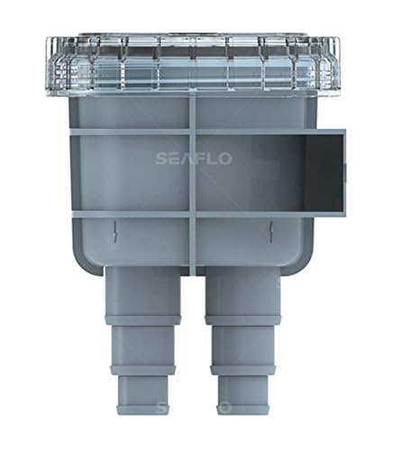 SEAFLO Raw Cooling Water Intake Basket Strainer for Seawater Marine & Boat Fits 1", 1.25" and 1.5" Hose