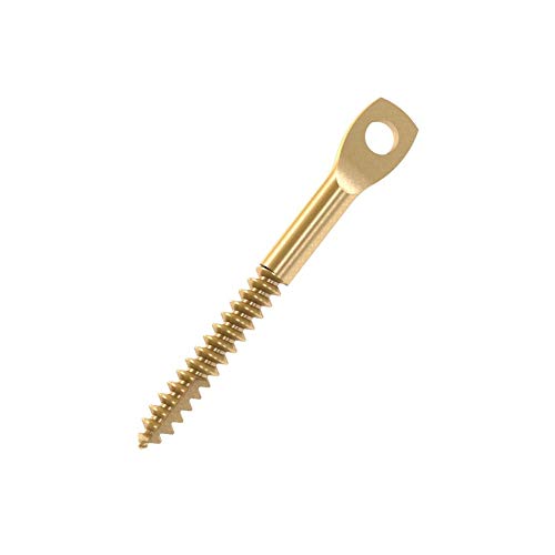 Bon Eyelag Screws for Wood – 3 Inch – Self-Drilling Zinc Plated Screws for Ceiling Wire Installation – 100 Pack