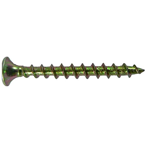 Jake Sales Drywall Screws: Yellow ZINC #6 x 1-5/8" COARSE Thread Drywall, Gypsum Board, Sheetrock, Plasterboard Screws. Use for All Purpose Wood Screws (5 POUNDS - 1099 Approx. Screw Count) GOLD 1-5/8" 5 LBS