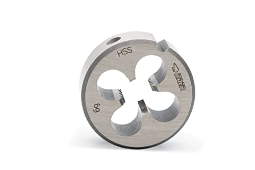 BAER M18 HSS Threading Die - M 18 x 2.5 - Thread Die Metric Control Thread - Male Thread Cutter Made of High-Alloy Tool Steel - Metric External Thread Die