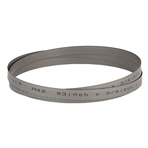 Imachinist 93" Long, 3/4" Wide, 0.035" Thick, 10/14TPI and 6/10TPI Bandsaw Blades for Cutting Soft Metal