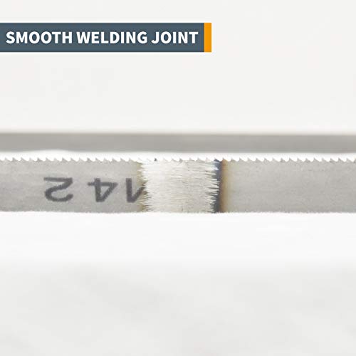 POWERTEC 93 Inch Bi-Metal Bandsaw Blades, 3/4" x 10/14 TPI Non-Ferrous Metal Cutting Band Saw Blades for Jet JHVC-712 & JHVBS-7MW Band Saw, 2pk (13280-P2)