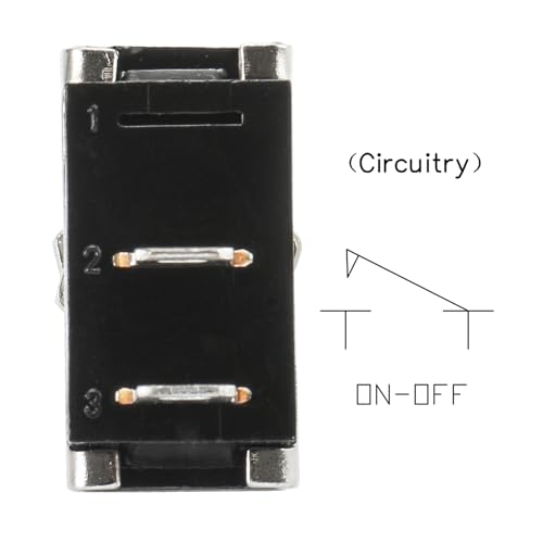 Heschen Toggle Switch KN3D-101 On/Off Switch 25A 12V 2-Pin Locking with Waterproof 1
