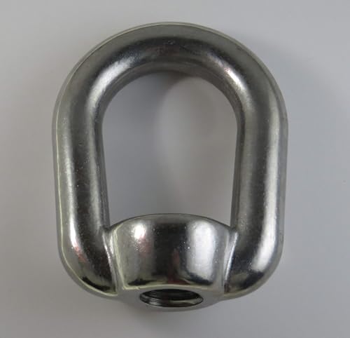 US STAINLESS Stainless Steel 316 Type 804 US Shape Lifting Eye Nut 1" UNC Marine Grade