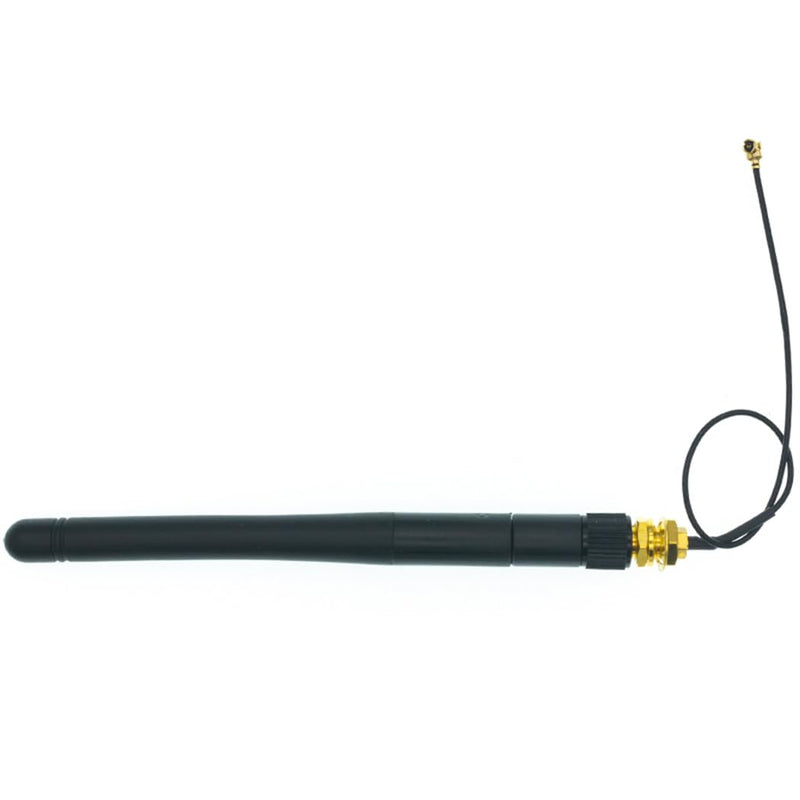 HiLetgo 2pcs 2.4G WiFi Antenna SMA to U.FL-4 2.4GHz 3dBi Antenna U.fl-4 to RP SMA Male for ZigBee Router 90 Degrees Right Angle Folded Lead 15CM