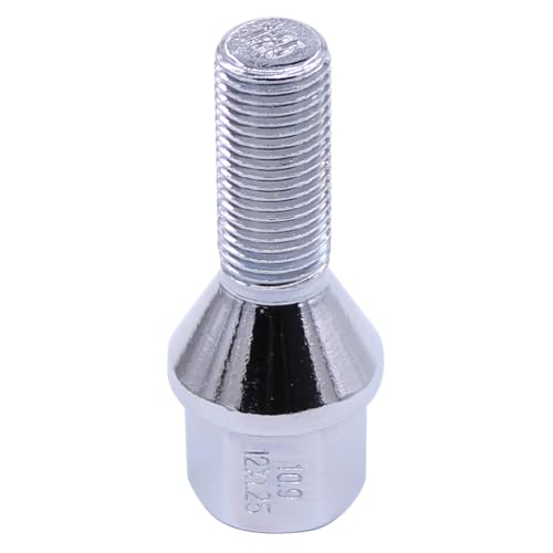 MOTOKU 20Pcs Silver M12x1.25 Wheel Lug Bolt Lug Nut Bolts Shank Length 28mm