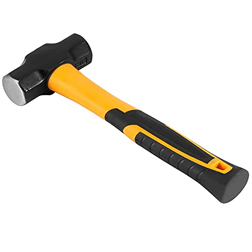 HOIGON 2 Pack 2 Lb Mini Sledge Hammer, 11 Inch Pro-grade Sledge Hammer Tool with Fiberglass Handle, Stoning Club Hammer for Carpentry, Construction, Mechanic Work