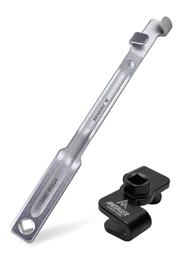 Wrench Extender Tool Set, 15-Inch Bar with Adapter, 2-Piece Heavy-Duty Forged Steel