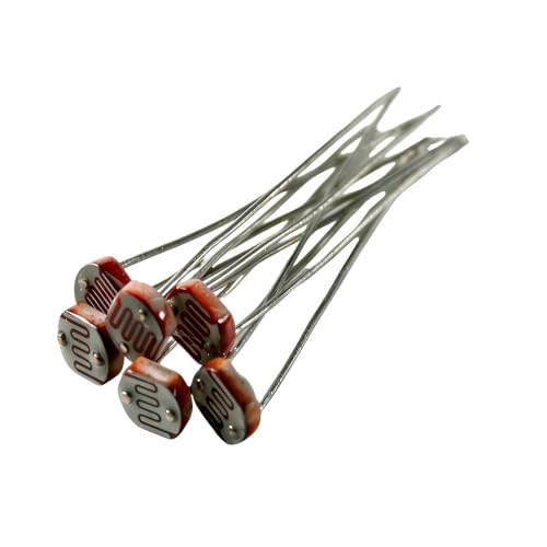 Pack of 30 LDR Photoresistors 5539 5 mm, Light Dependent Resistor for Electronics Projects