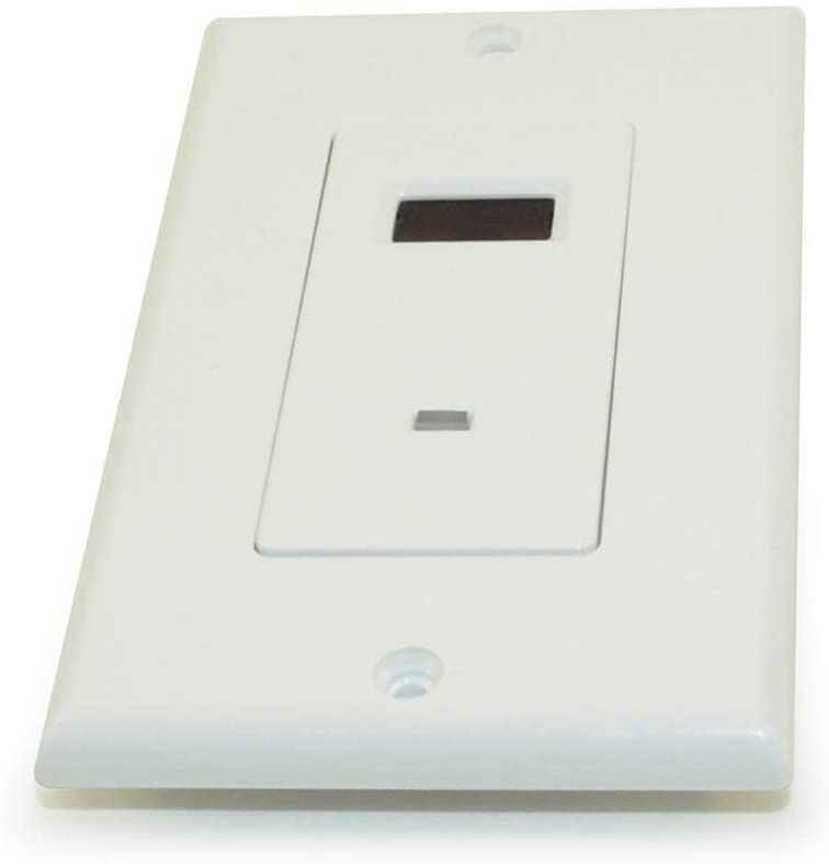 Remote Control IR Repeater Extender Wall Plate for IR Repeater Kits. Our Wired IR Repeater Remote Repeater Allows You to Have a Professional Clean Look and Feel. This is an add on Device to Repeaters