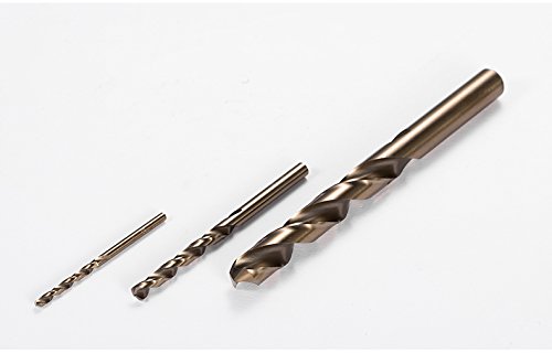 BEILI Tools HSS M35 Cobalt Twist Drill Bits, Pack of 5 (12.7mm, 1/2") 12.7mm(1/2")