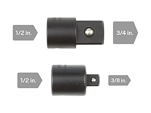 TEKTON 1/2 Inch Drive Impact All Accessories Set, 6-Piece | SIA92003 1/2 Inch Drive 6-Piece All Accessories