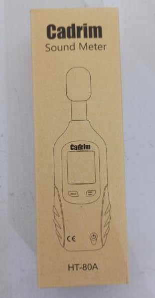 Cadrim Digital Sound Level Meter, Portable Sound Level Meter 30dB to 130dB Decibel Meter with LCD Display Can Be Used for Factories and Streets