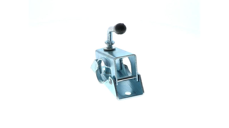 Carpoint Clamp Holder for Jockey Wheel Diameter 48 mm Silver