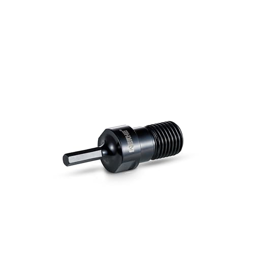 WERHE Adapter for Diamond Core Bit, HEX to 1 1/4 UNC, Hardened Steel | 1/2" BSPP Female Thread 10mm Hex Shank Overall Length 115mm Fits Bosch Makita DeWalt Drill Chuck