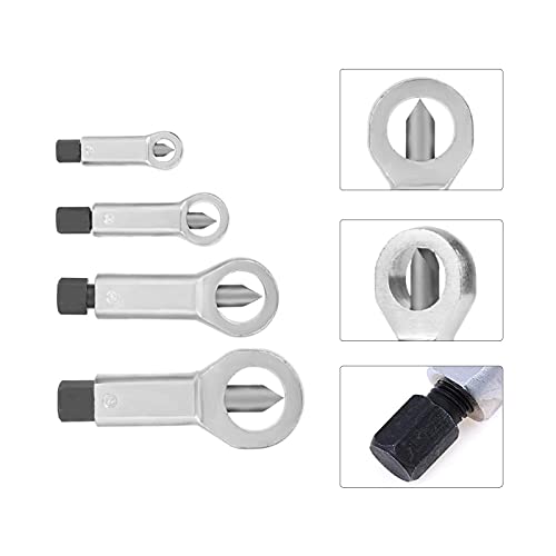 4PCS Nut Splitter Tool, Metal Heavy Duty Nut Splitter Breaker Cracker 9-27mm